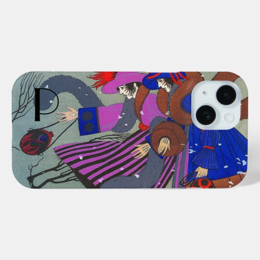 WINTER SNOW MODE MONOGRAM Case-Mate iPhone CASE (Achterkant (horizontaal))