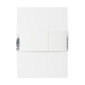 Winter Snow Mountain Lake Landschap Wedding Uitnodigingen Wikkel (Achterkant Voorbeeld)