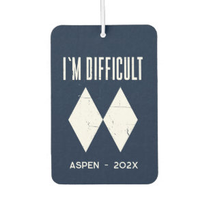 Winter Snow Mountains Sportvakantie Custom Luchtverfrisser