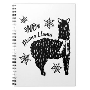 Winter Snow No Drama Llama Notitieboek