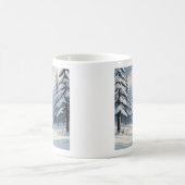 Winter Snow Pine Ceramic Mug (11oz) (Centre)