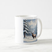 Winter Snow Pine Ceramic Mug (11oz) Koffiemok (Voorkant rechts)