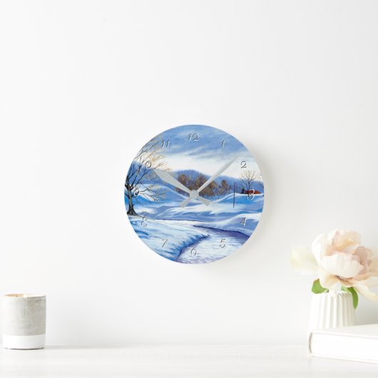 Winter Snow Road  Ronde Klok (Huis)