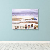 Winter Snowfall Canvas Afdruk (Insitu (Houten vloer))