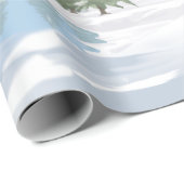 Winter Snowfall Prettige feestdagen Wrappapier Cadeaupapier (Rol Hoek)