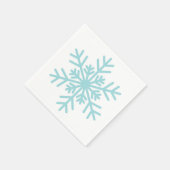 Winter Snowflake Baby shower Cocktail Napkin Servet (Hoek)