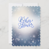 Winter Snowflake Baby Shower Invitation (Dos)