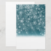 Winter Snowflake Background Briefpapier (Voorkant / Achterkant)