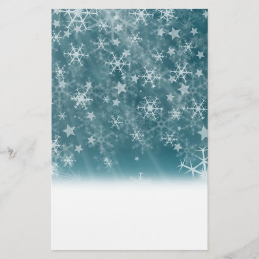 Winter Snowflake Background Briefpapier (Voorkant)