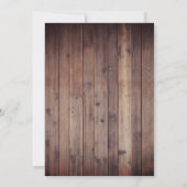 Winter Snowflake Forest  Lantern Wedding Kaart (Achterkant)