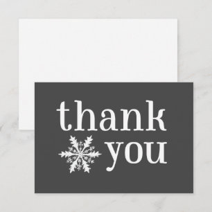 Winter Snowflake Hartelijk dank Bedankkaart