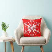 Winter Snowflake Kussen voor de Feestelijke Home. (Stoel)