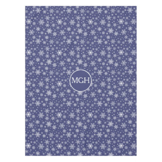 Winter Snowflake Monogram Tablecloth Tafelkleed