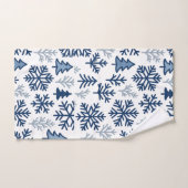 Winter Snowflake Pattern Design Bad Handdoek (Handdoek)