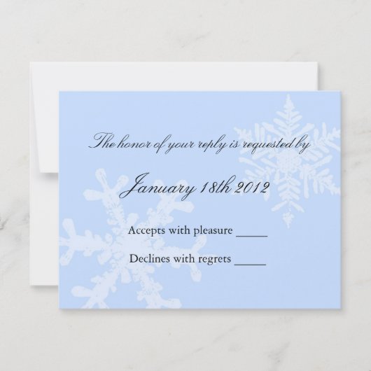 Winter Snowflake RSVP (Voorkant)