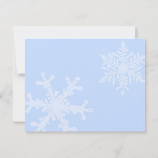 Winter Snowflake RSVP (Achterkant)
