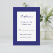 Winter Snowflake RSVP indigo (Staand voorkant)