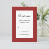 Winter Snowflake RSVP Kaartje (Staand voorkant)