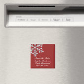 Winter Snowflake Save the Date Magnet Magneet (Insitu (Vaatwasser))