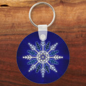 Winter Snowflake Sleutelhanger (Voorkant)