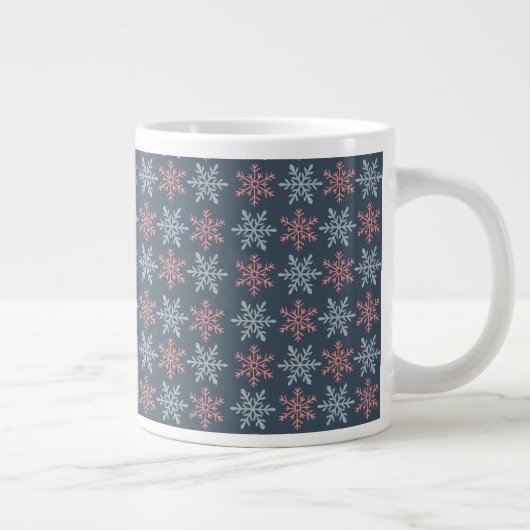 Winter Snowflake  Specialty Mug Extra Grote Beker (Rechts)