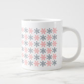 Winter Snowflake Specialty Mug Extra Grote Beker (Rechts)