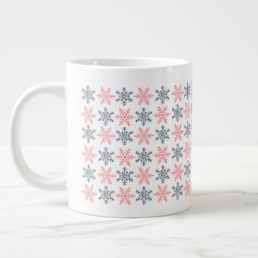 Winter Snowflake Specialty Mug Extra Grote Beker (Links)