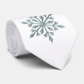 Winter Snowflake Stropdas (Opgerold)