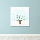 Winter Snowflake Tree Canvas Afdruk (Insitu (Houten vloer))