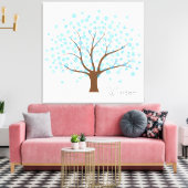 Winter Snowflake Tree Canvas Afdruk (Insitu (Woonkamer))