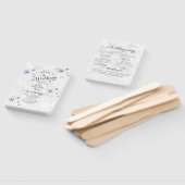 Winter Snowflake Wedding Handwaaier (Niet-gemonteerd)