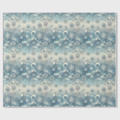 Winter Snowflake wrapppapier Cadeaupapier (Vlak)