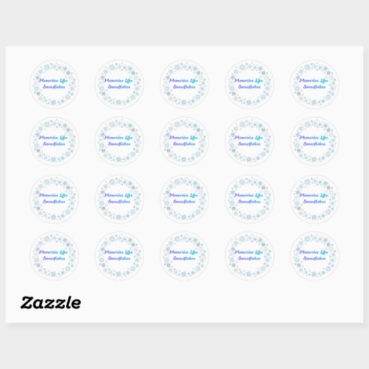 Winter Snowflake Wreath Sticker (Feuille)
