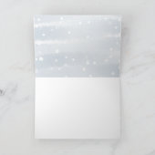 Winter Snowflakes Baby shower Hartelijk dank Bedankkaart (Binnen)