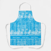 Winter Snowflakes Baking Schort (Voorkant)
