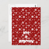 Winter Snowflakes Briefkaart (Voorkant / Achterkant)