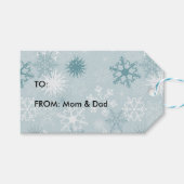 Winter Snowflakes Cadeaulabel (Voorkant (Horizontaal))