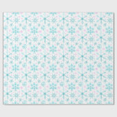 Winter Snowflakes Cadeaupapier (Vlak)