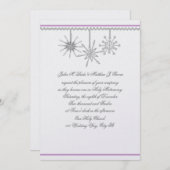 Winter Snowflakes Kaart (Voorkant / Achterkant)