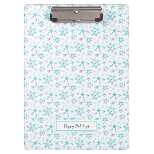 Winter Snowflakes Klembord (Voorkant)