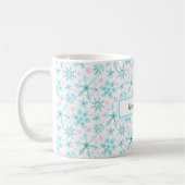Winter Snowflakes Koffiemok (Links)