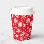 Winter Snowflakes Papieren Bekers (Rechts)