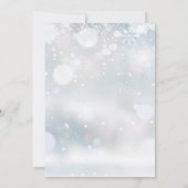 Winter Snowflakes Save The Date (Achterkant)