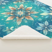 Winter Snowflakes  Sherpa Deken (3/4)