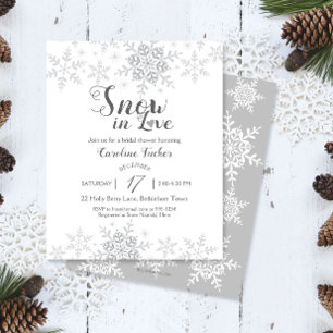 Winter Snowflakes Sneeuw in Love Vrijgezellenfeest