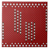 Winter Snowflakes Tegeltje (Voorkant)