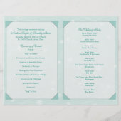 Winter Snowflakes Weddenprogramma (Achterkant)