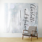 Winter Snowflakes Weddenschap Foto Booth Backdrop Wandkleed (In Situ (horizontaal))