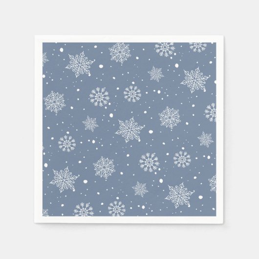 Winter Snowflakes zijn koude buiten Boy Baby showe Servet (Voorkant)