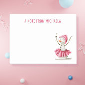 Winter Snowman balletdanser Post-it® Notes